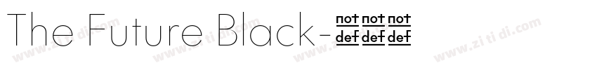 The Future Black字体转换